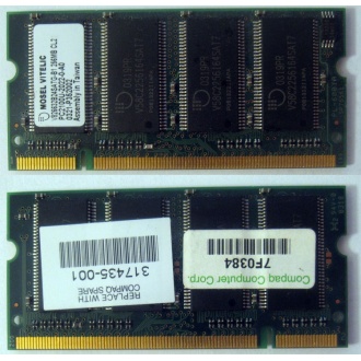 Модуль памяти 256MB DDR Memory SODIMM в Костроме, DDR266 (PC2100) в Костроме, CL2 в Костроме, 200-pin в Костроме, p/n: 317435-001 (для ноутбуков Compaq Evo/Presario) - Кострома