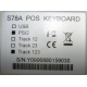 POS-клавиатура HENG YU S78A PS/2 белая (без кабеля!) - Кострома