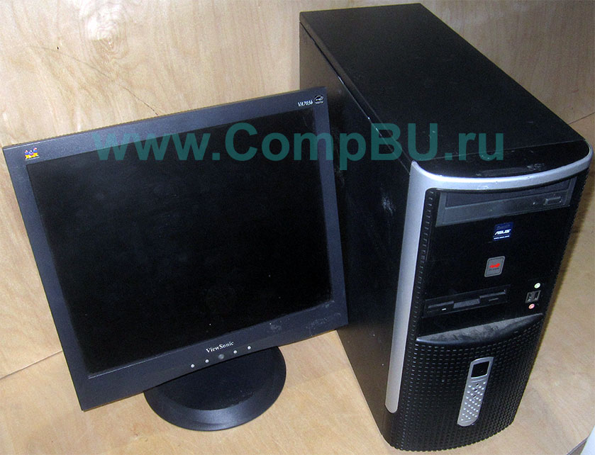 Комплект: одноядерный компьютер Intel Pentium-4 с 1Гб памяти и 17 дюймовый ЖК монитор (Кострома)